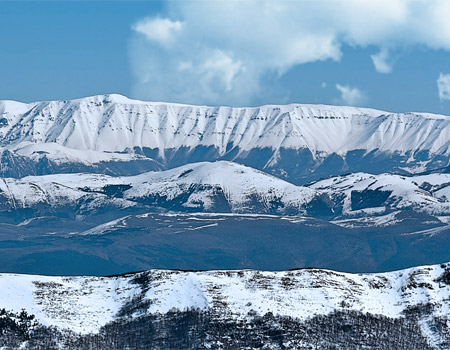 Panorama of the massif